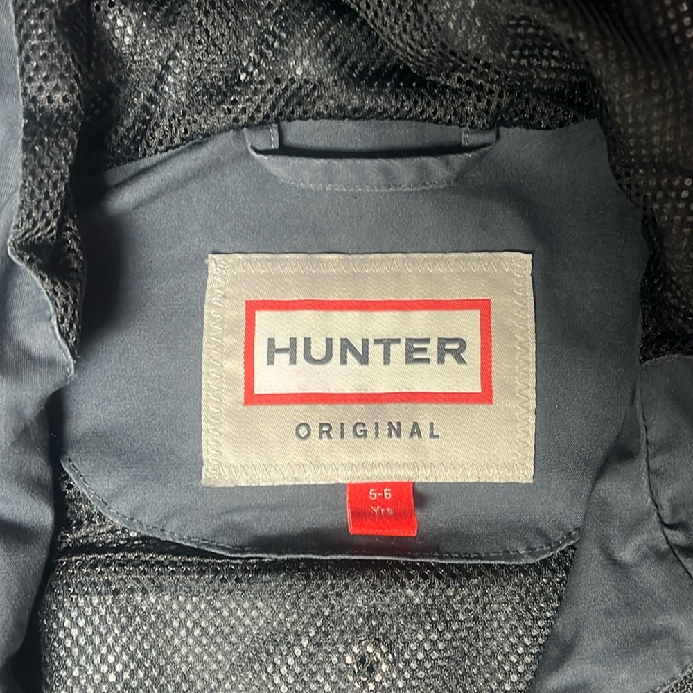 Hunter kids rain jacket size 5/6